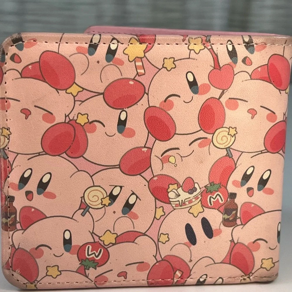 Nintendo Kirby Bifold Wallet Pink Unisex OS Good All Over Print Sweets Anime